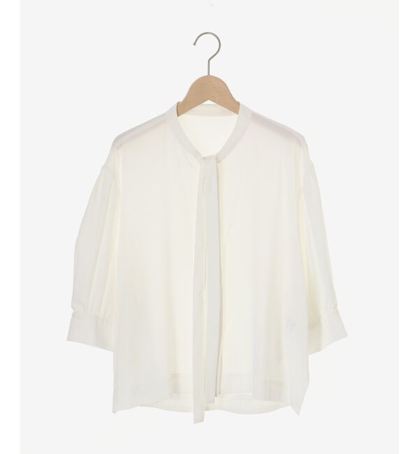 「《手洗い可能》リボンタイブラウス」|シャツ・ブラウス|