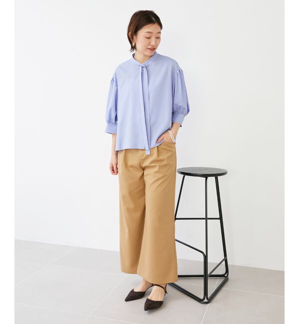  「《手洗い可能》リボンタイブラウス」|シャツ・ブラウス|