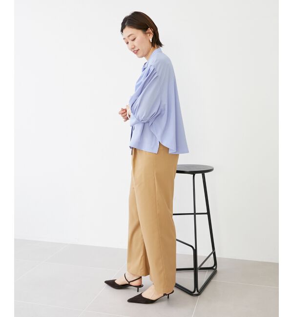  「《手洗い可能》リボンタイブラウス」|シャツ・ブラウス|