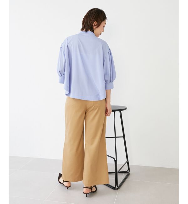  「《手洗い可能》リボンタイブラウス」|シャツ・ブラウス|