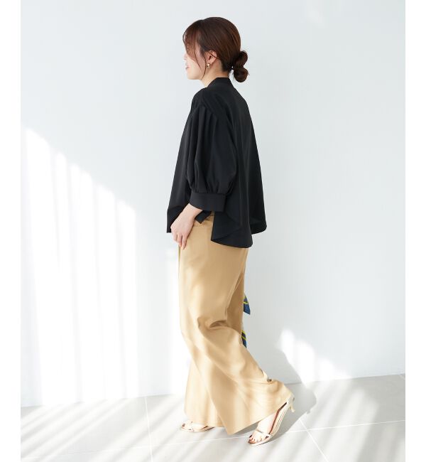  「《手洗い可能》リボンタイブラウス」|シャツ・ブラウス|