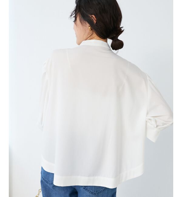  「《手洗い可能》リボンタイブラウス」|シャツ・ブラウス|