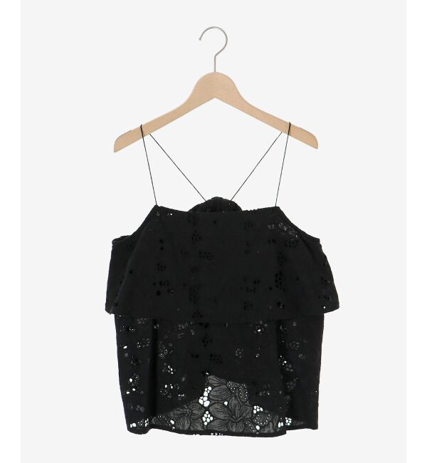  「《手洗い可能》カットワークレースキャミブラウス」|キャミソール|