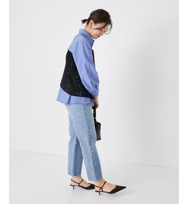  「《手洗い可能》カットワークレースキャミブラウス」|キャミソール|