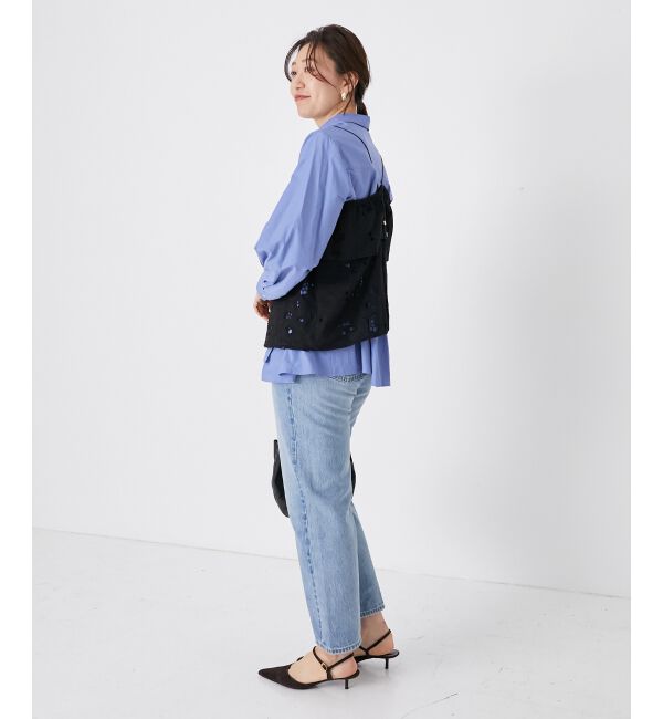  「《手洗い可能》カットワークレースキャミブラウス」|キャミソール|