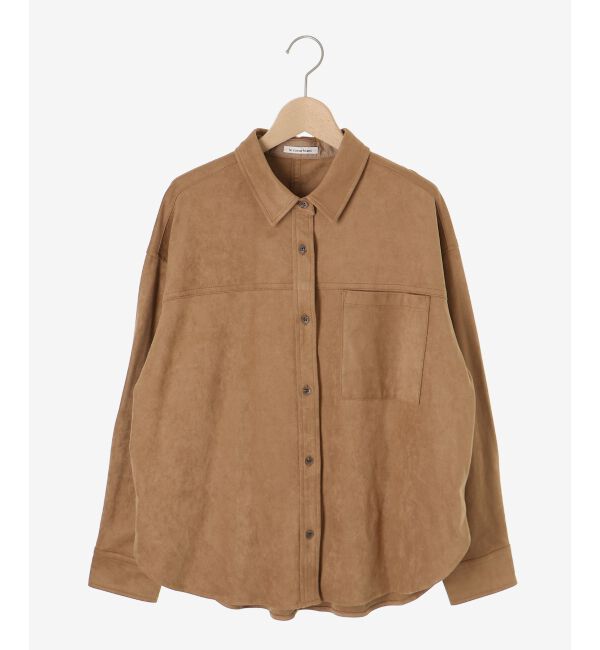  「リバーフェイクスエードオーバーシャツ」|シャツ・ブラウス|
