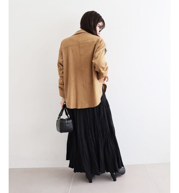  「リバーフェイクスエードオーバーシャツ」|シャツ・ブラウス|