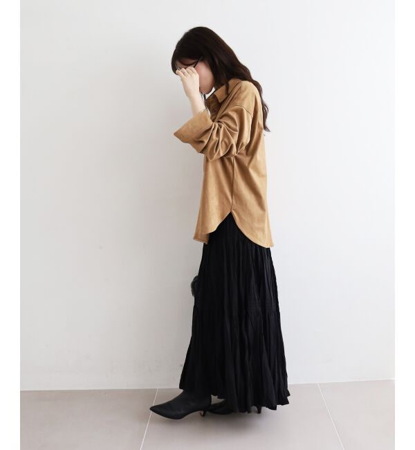  「リバーフェイクスエードオーバーシャツ」|シャツ・ブラウス|