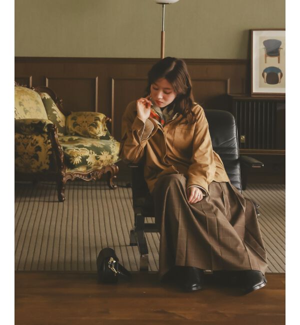  「リバーフェイクスエードオーバーシャツ」|シャツ・ブラウス|