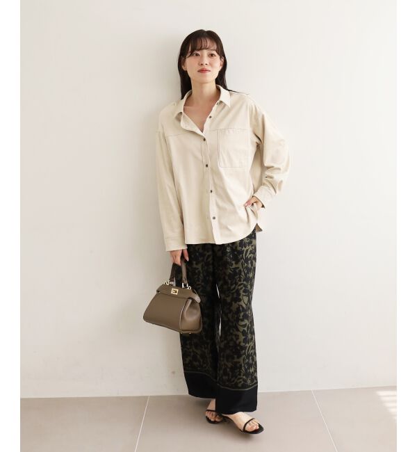  「リバーフェイクスエードオーバーシャツ」|シャツ・ブラウス|