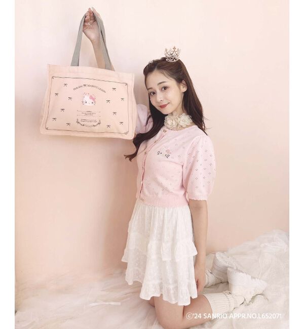  「ハローキティ スクエアキャンバスバッグ」|トートバッグ|