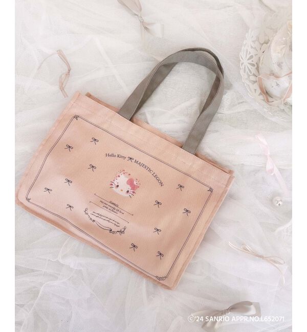  「ハローキティ スクエアキャンバスバッグ」|トートバッグ|