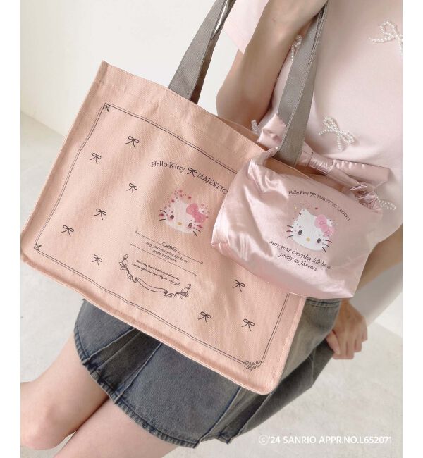  「ハローキティ スクエアキャンバスバッグ」|トートバッグ|