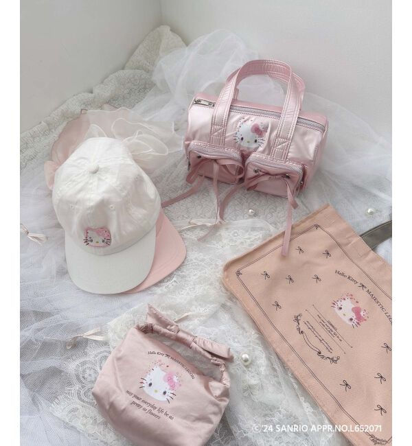  「ハローキティ スクエアキャンバスバッグ」|トートバッグ|