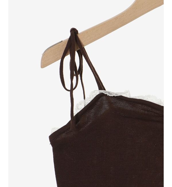  「キャミセットフラワーアイレットクルーカーデ」|カーディガン|