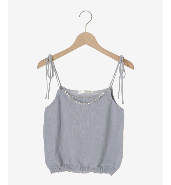  「キャミセットフラワーパールカーディガン」|カーディガン|