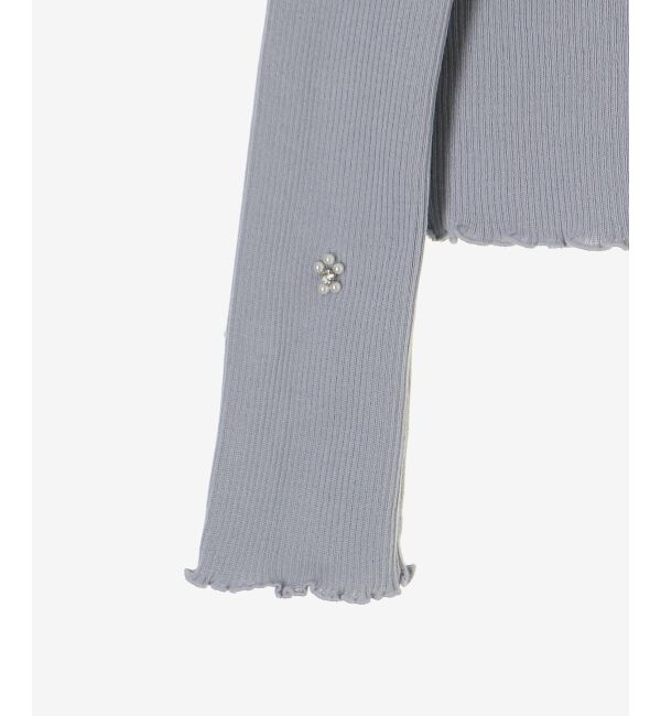  「キャミセットフラワーパールカーディガン」|カーディガン|