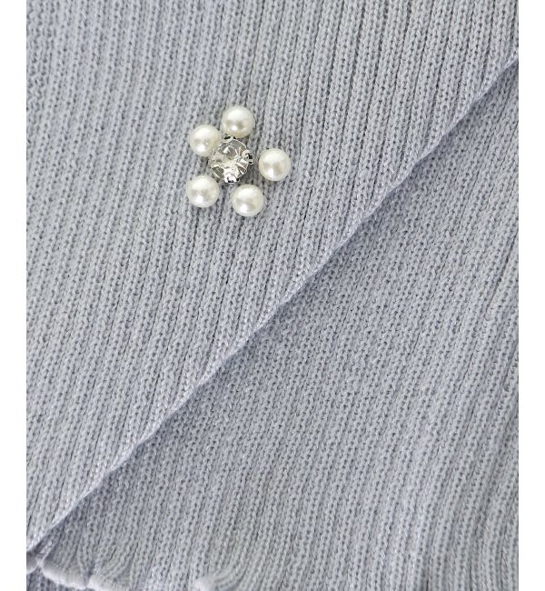  「キャミセットフラワーパールカーディガン」|カーディガン|