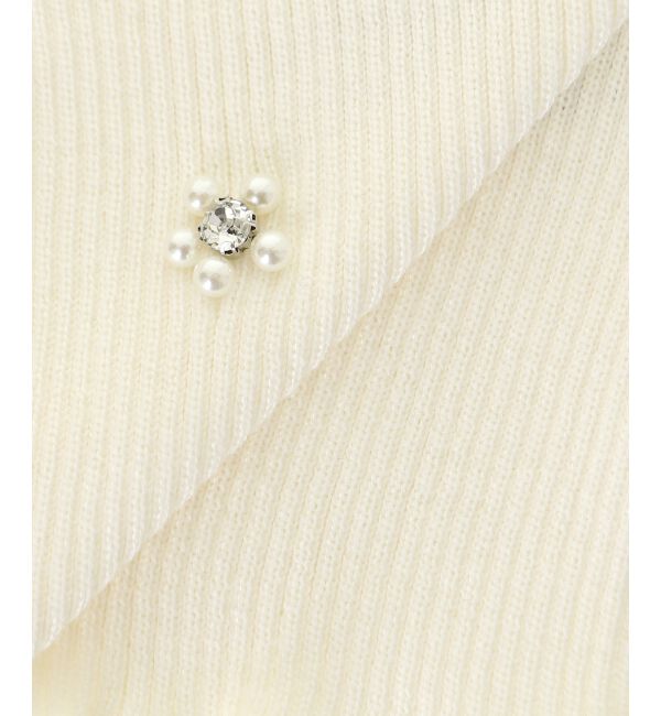  「キャミセットフラワーパールカーディガン」|カーディガン|