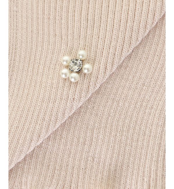  「キャミセットフラワーパールカーディガン」|カーディガン|