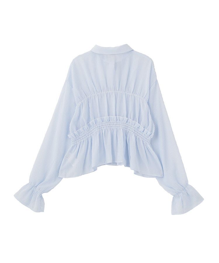 earth music&ecology「シャーリングストライプシャツ」|シャツ・ブラウス|