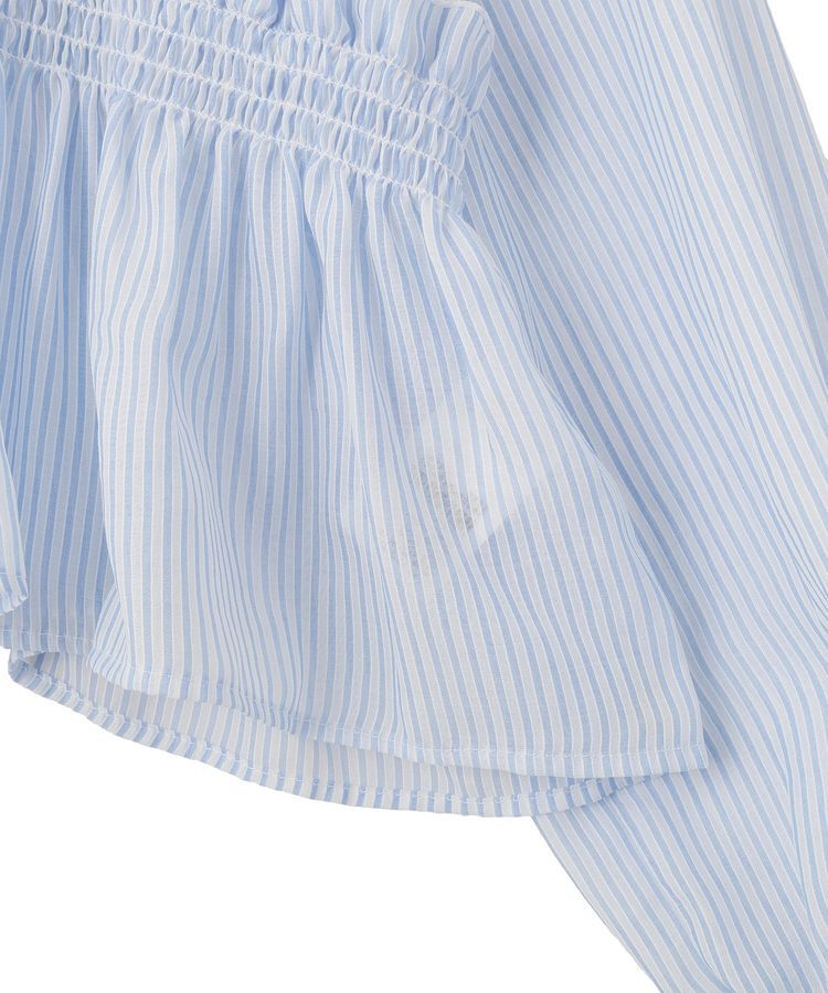 earth music&ecology「シャーリングストライプシャツ」|シャツ・ブラウス|