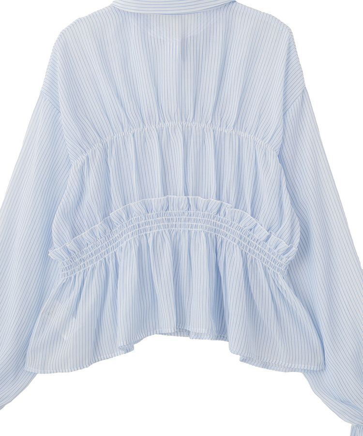 earth music&ecology「シャーリングストライプシャツ」|シャツ・ブラウス|