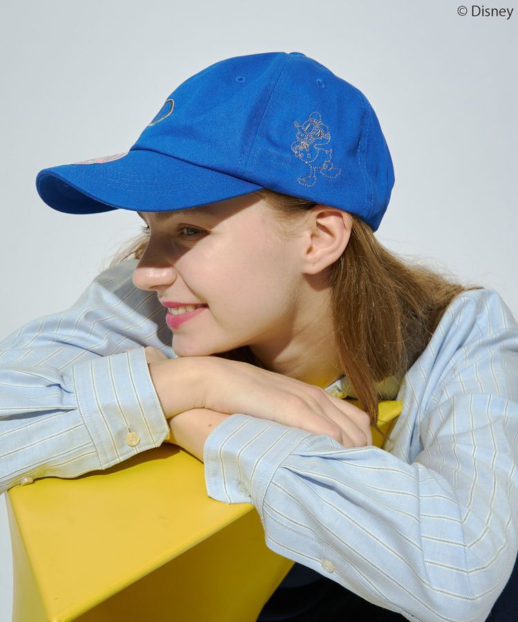 AMERICAN HOLIC「【Mickey&Friends】イニシャル刺繍CAP」|その他|Blue