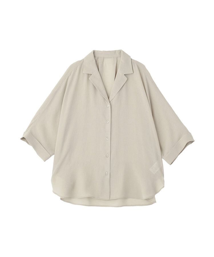 Green Parks「開襟シアーシャツジャケット」|シャツ・ブラウス|