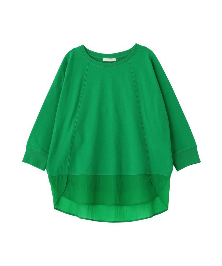 Green Parks「七分袖ドルマン裏毛シアードッキングプルオーバー」|Tシャツ・カットソー|Green