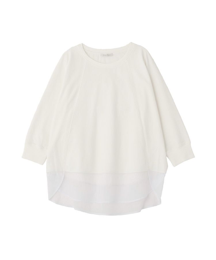 Green Parks「七分袖ドルマン裏毛シアードッキングプルオーバー」|Tシャツ・カットソー|Ecru