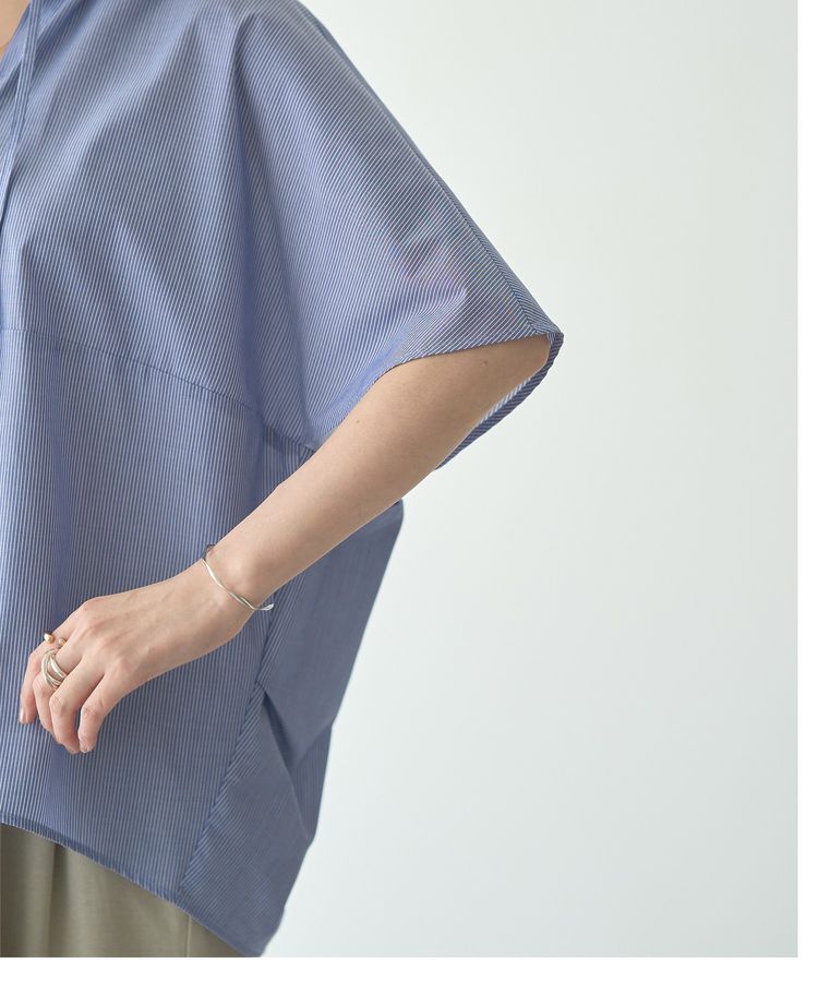 YECCA VECCA「スキッパーコクーンシャツ」|シャツ・ブラウス|