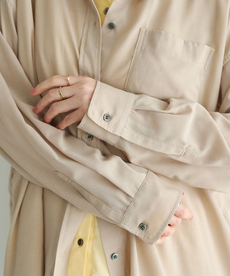 Editt by YECCA VECCA「シアーレイヤードシャツ」|シャツ・ブラウス|