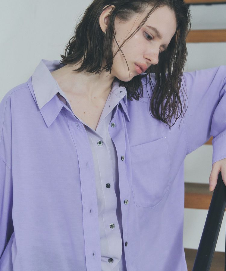 Editt by YECCA VECCA「シアーレイヤードシャツ」|シャツ・ブラウス|