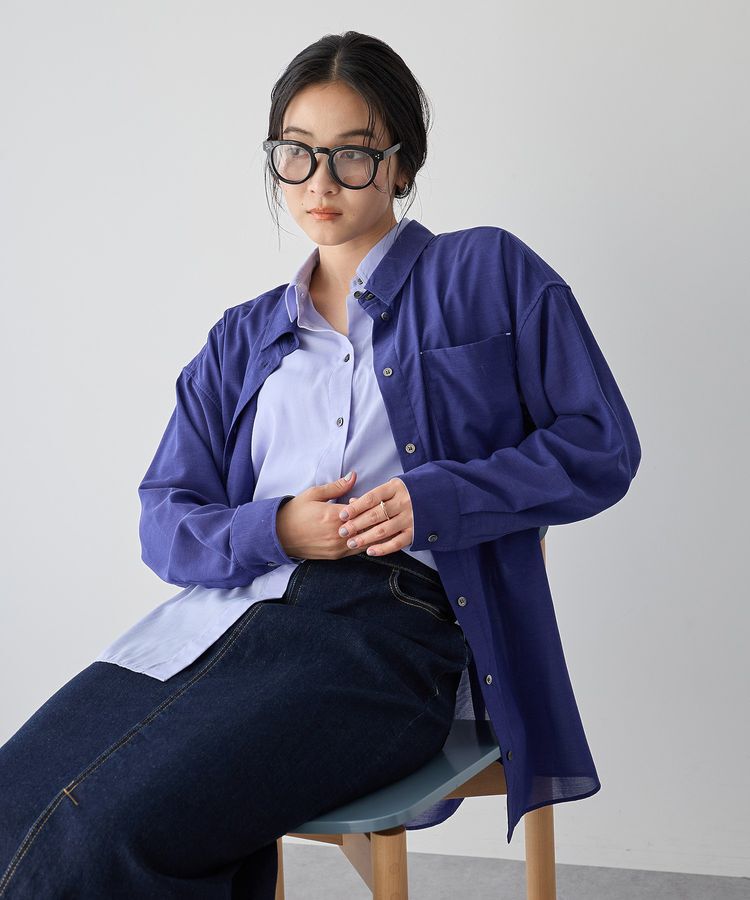 Editt by YECCA VECCA「シアーレイヤードシャツ」|シャツ・ブラウス|