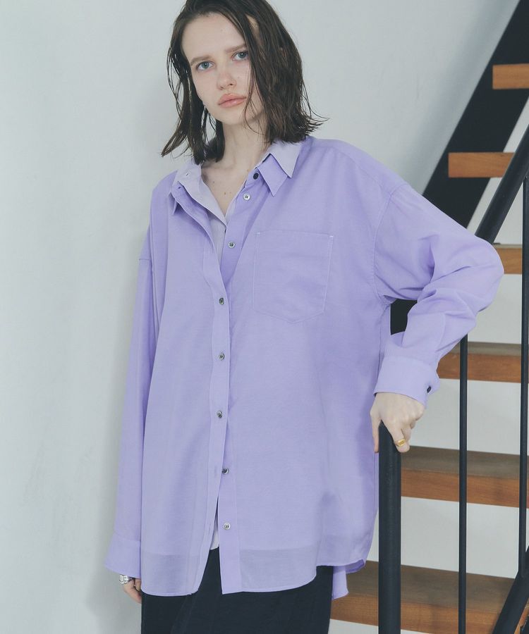 Editt by YECCA VECCA「シアーレイヤードシャツ」|シャツ・ブラウス|