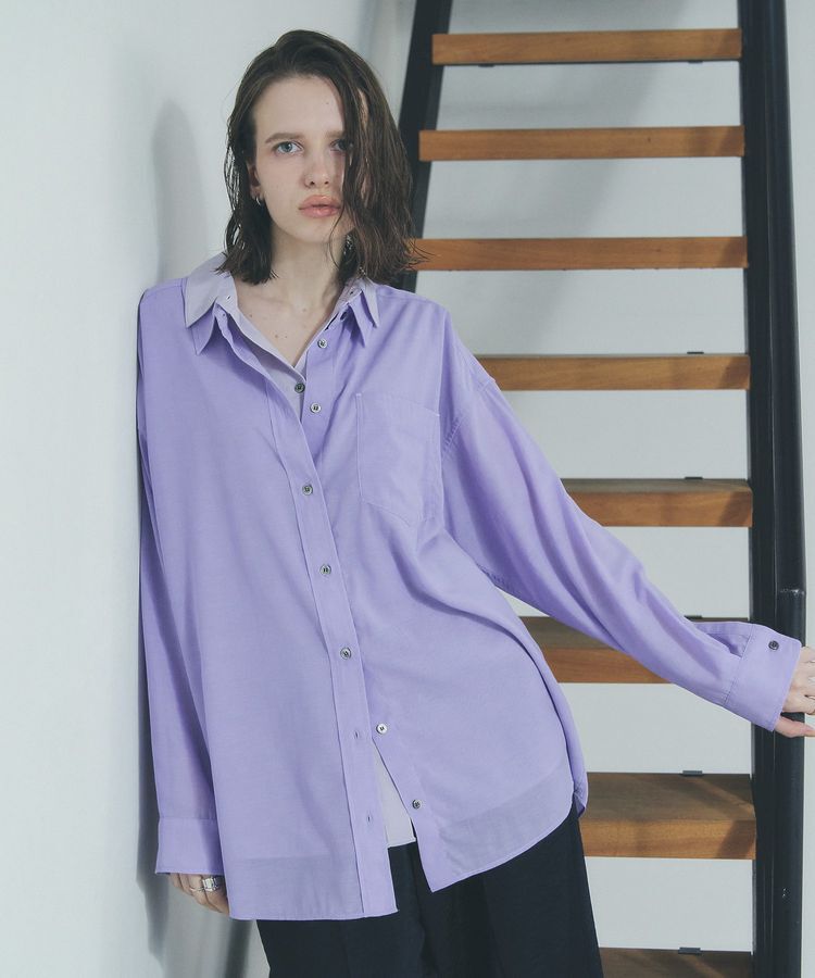 Editt by YECCA VECCA「シアーレイヤードシャツ」|シャツ・ブラウス|