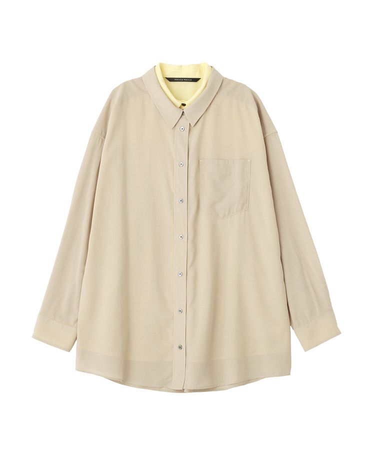 Editt by YECCA VECCA「シアーレイヤードシャツ」|シャツ・ブラウス|