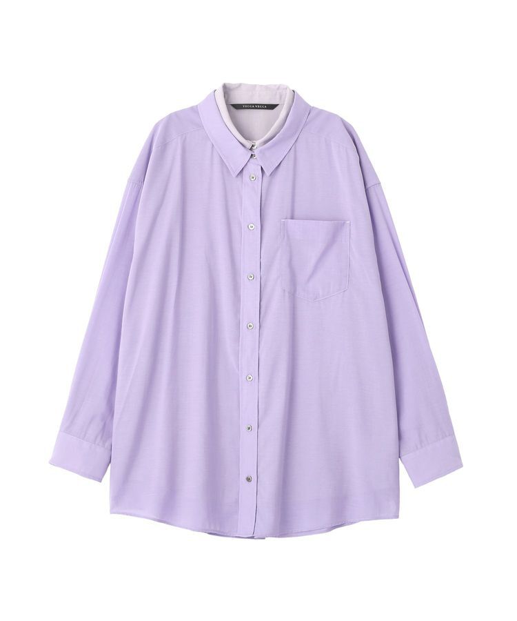 Editt by YECCA VECCA「シアーレイヤードシャツ」|シャツ・ブラウス|