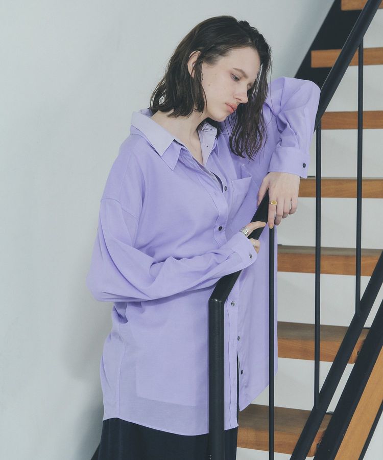 Editt by YECCA VECCA「シアーレイヤードシャツ」|シャツ・ブラウス|