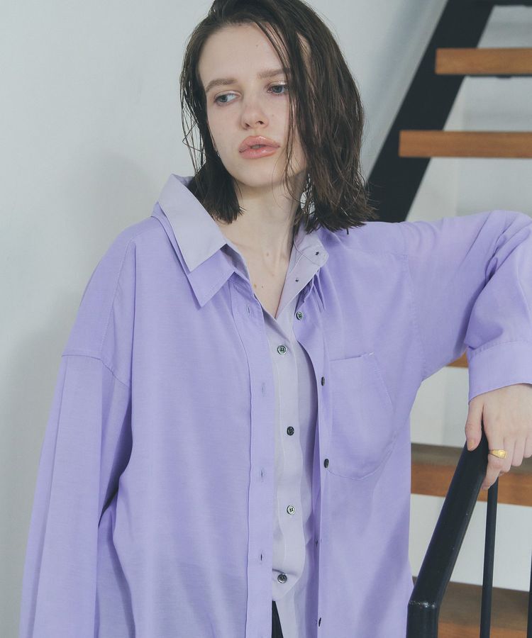 Editt by YECCA VECCA「シアーレイヤードシャツ」|シャツ・ブラウス|