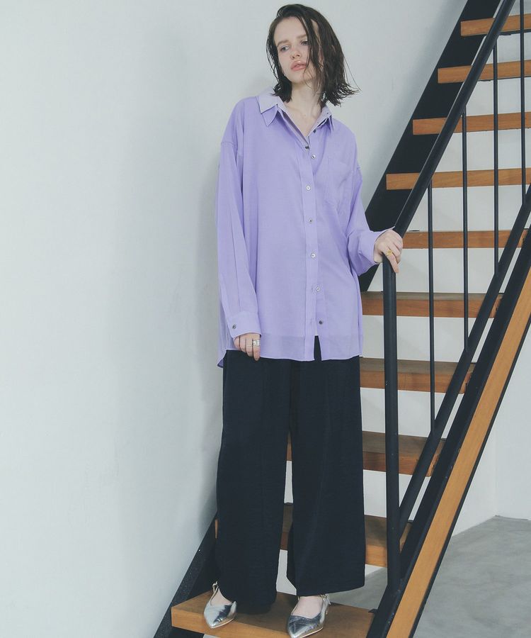 Editt by YECCA VECCA「シアーレイヤードシャツ」|シャツ・ブラウス|