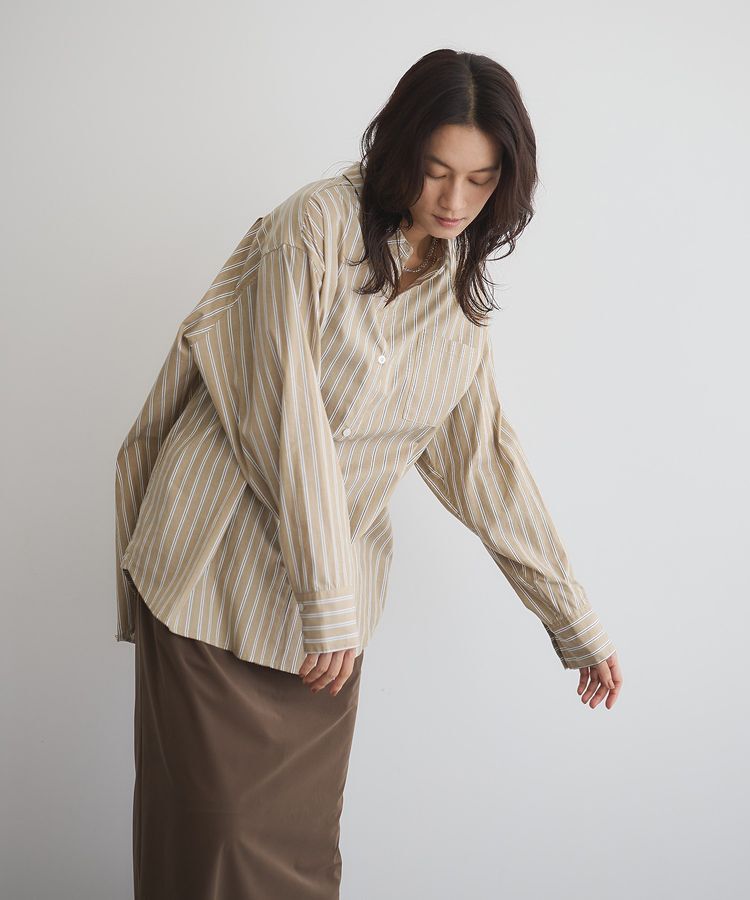 GARAGE OF GOOD CLOTHING「ストライプビッグシャツ」|シャツ・ブラウス|