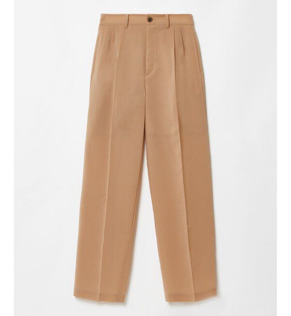 allureville「ボイルシアーセンタープレスパンツ」|その他|ベージュ