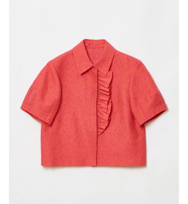 LOULOU WILLOUGHBY「【LOULOU WILLOUGHBY】グログランフリルブラウス」|シャツ・ブラウス|