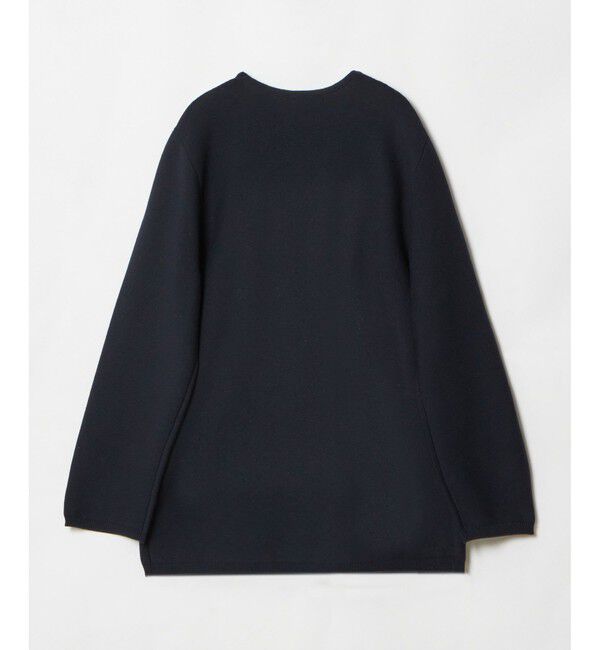 allureville「セミダブルガーターニットジャケット」|ノーカラージャケット|