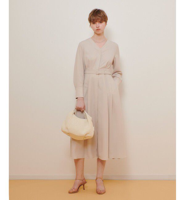 allureville「Ｖネックタックワンピース」|ワンピース|