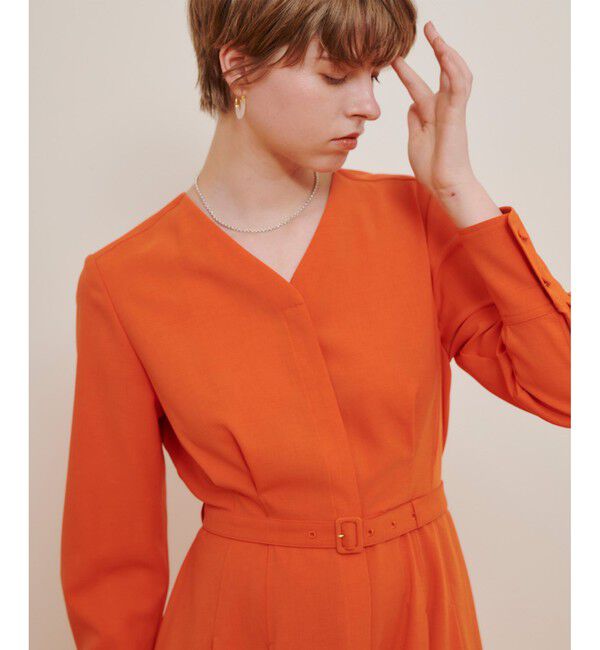 allureville「Ｖネックタックワンピース」|ワンピース|