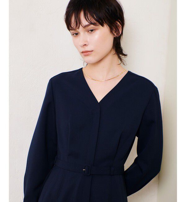 allureville「Ｖネックタックワンピース」|ワンピース|