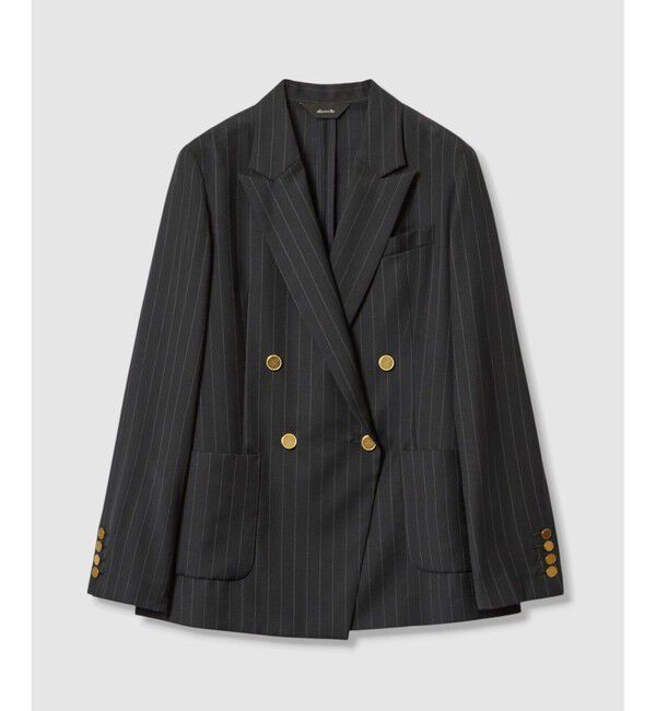 allureville「トリアセサイロピークドラペルジャケット」|テーラードジャケット|